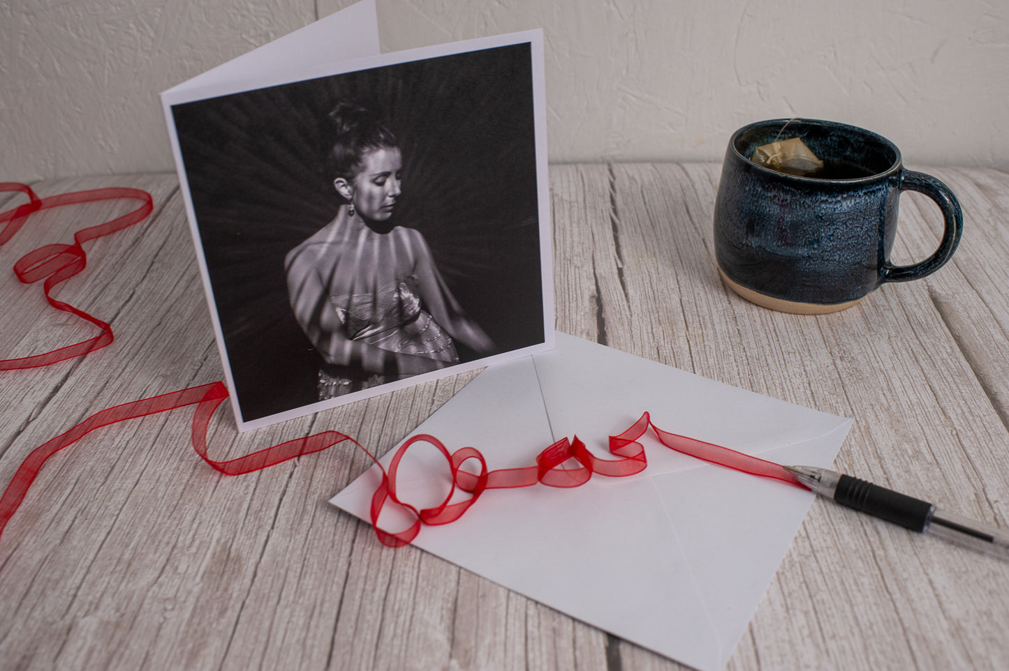Shining Like a Star- Greeting Card- Black and White Circus collection
