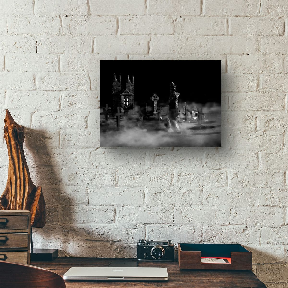 Witch in the Kirkyard - A3 fine art photograph giclee print pearl finish story about the Scottish witch trials