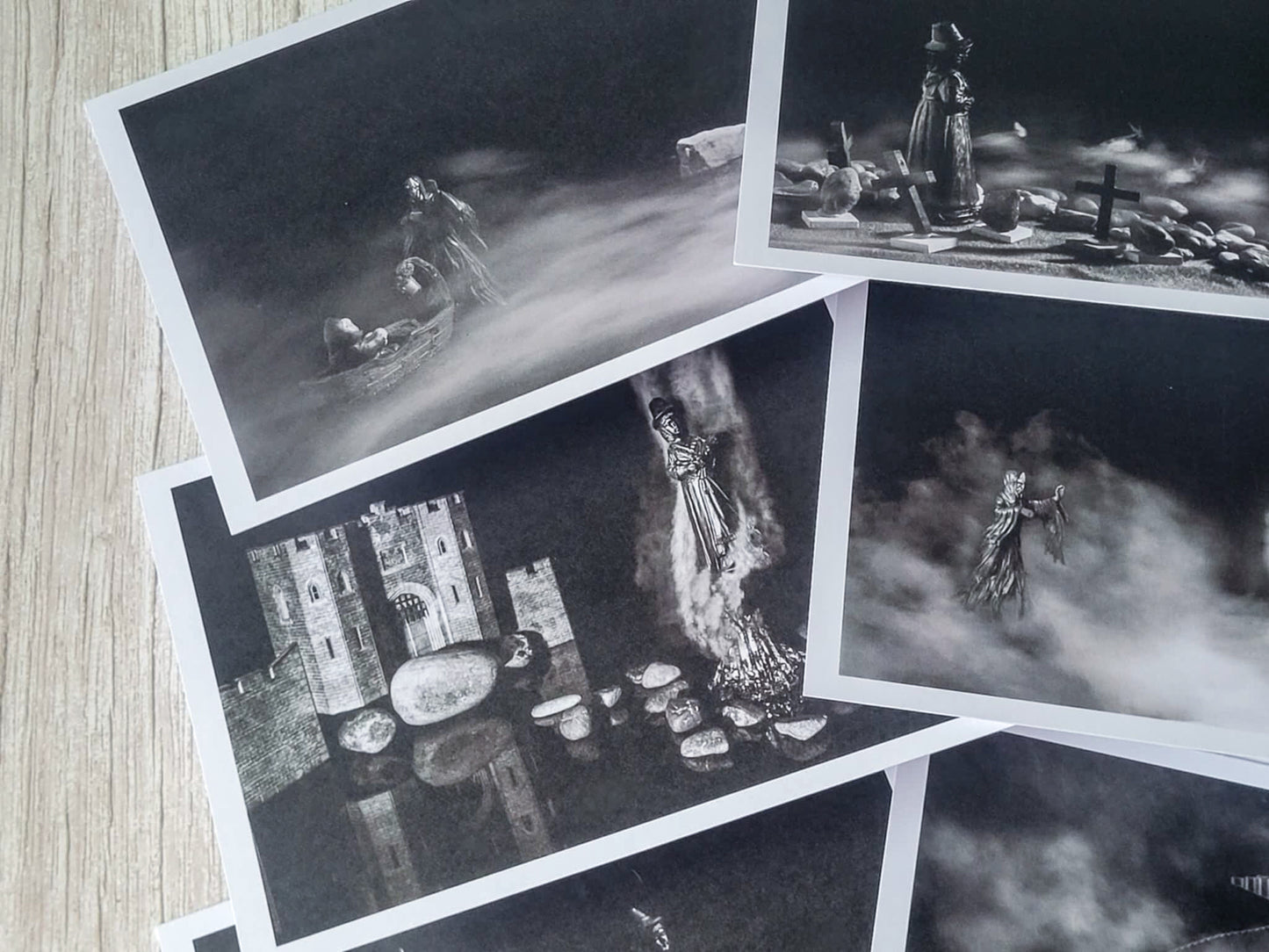 Greeting cards set of 3, Witches, the Devil and a King Collection