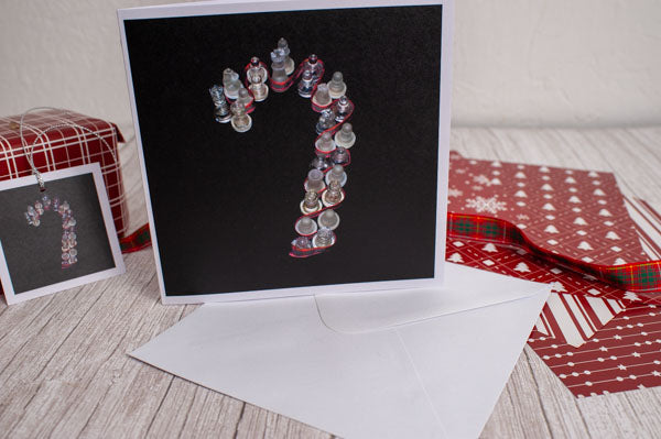 Greeting cards set of 6, Christmas cards Merry Chessmas collection- 3 designs (2 of each design)