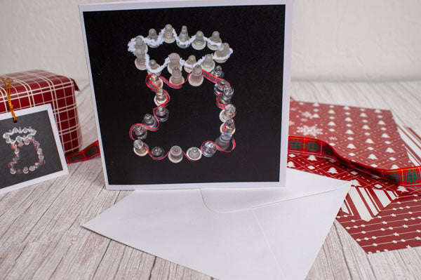 Greeting cards set of 6, Christmas cards Merry Chessmas collection- 3 designs (2 of each design)