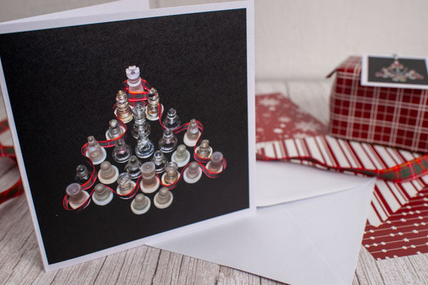 Greeting cards set of 6, Christmas cards Merry Chessmas collection- 3 designs (2 of each design)