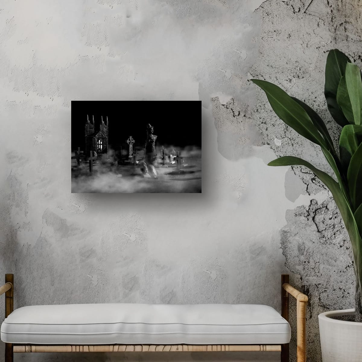 Witch in the Kirkyard - A3 fine art photograph giclee print pearl finish story about the Scottish witch trials