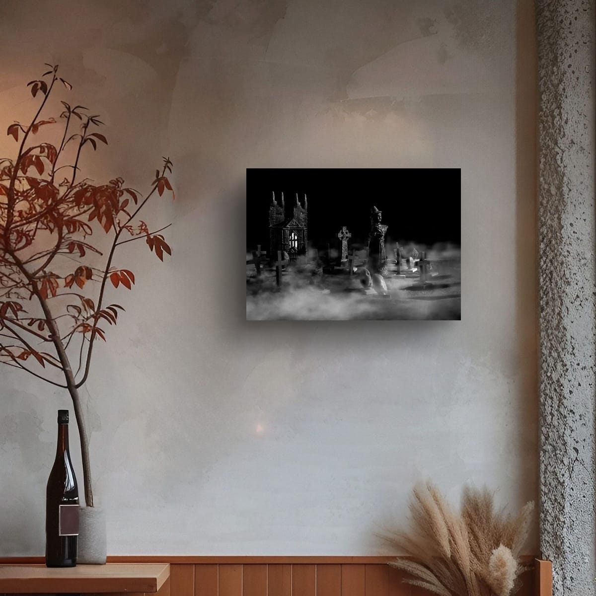 Witch in the Kirkyard - A3 fine art photograph giclee print pearl finish story about the Scottish witch trials