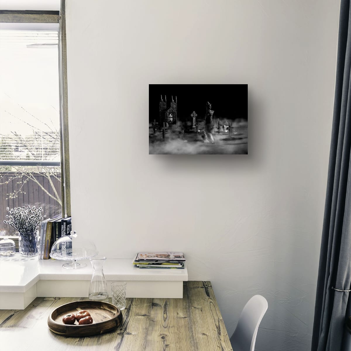 Witch in the Kirkyard - A3 fine art photograph giclee print pearl finish story about the Scottish witch trials