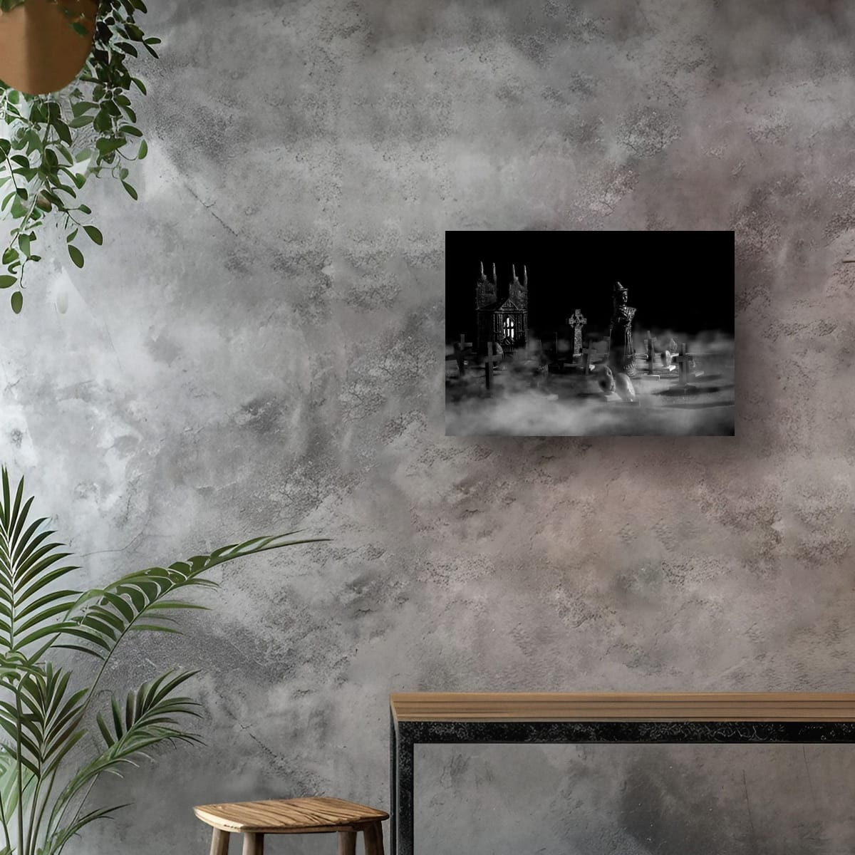 Witch in the Kirkyard - A3 fine art photograph giclee print pearl finish story about the Scottish witch trials